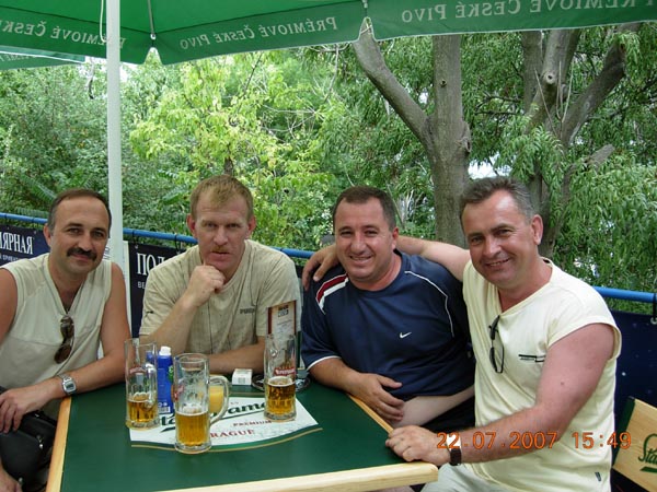 Встреча в Одессе: Маревский Олег, Коротаев Володя, Арфанос Алексей,
Скибюк Юра